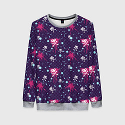 Женский свитшот Сердце-череп