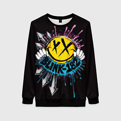 Женский свитшот Блинк 182 логотип