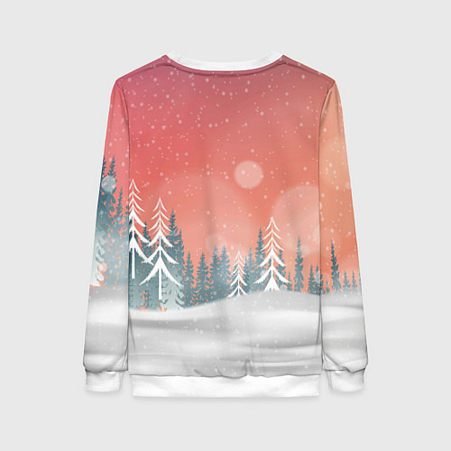 Женский свитшот Зайчик с волшебной палочкой / 3D-Белый – фото 2