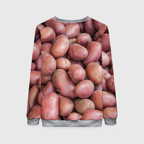 Женский свитшот Картофельные клубни / 3D-Меланж – фото 2