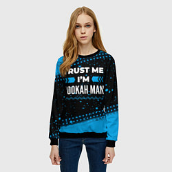 Свитшот женский Trust me Im hookah man dark, цвет: 3D-черный — фото 2