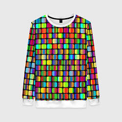Женский свитшот Квадраты градиент