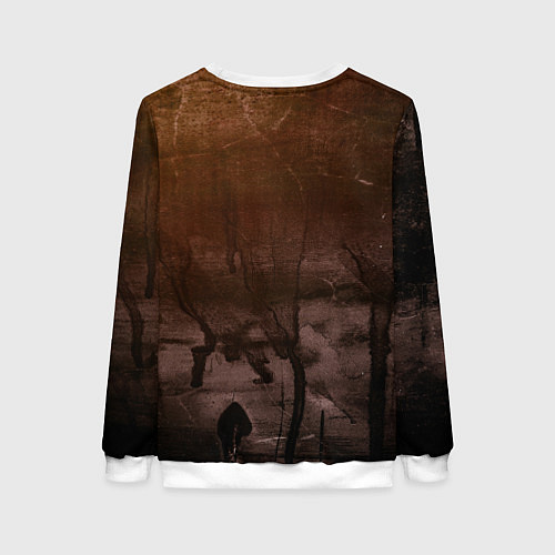 Женский свитшот Кролик проспал НГ / 3D-Белый – фото 2