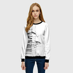 Свитшот женский Фортепианный концерт, цвет: 3D-черный — фото 2