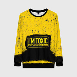 Свитшот женский Toxic, цвет: 3D-черный