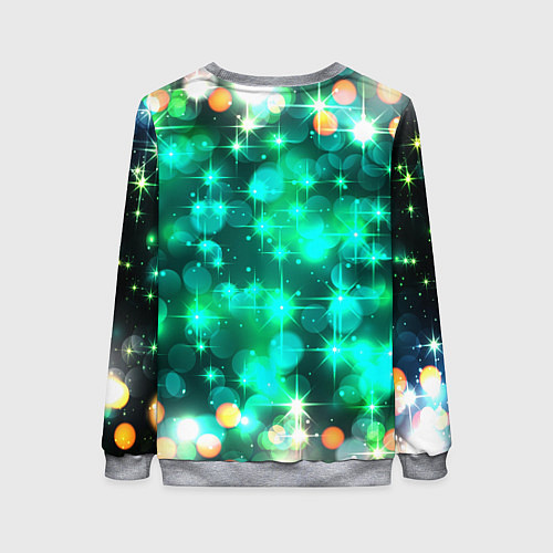 Женский свитшот Космический принт и звездное сияние вселенной / 3D-Меланж – фото 2