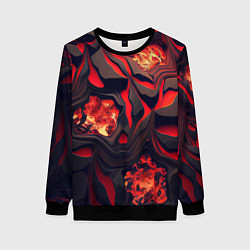 Женский свитшот Застывающая лава