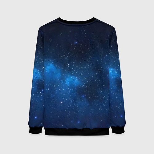 Женский свитшот Wednesday космос / 3D-Черный – фото 2