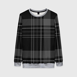 Женский свитшот Темная клетка