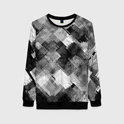 Женский свитшот Полоски белые и чёрные