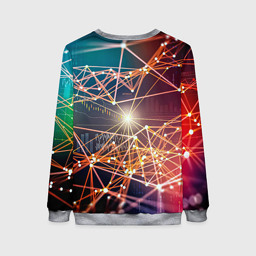 Женский свитшот Midjourney neuronet / 3D-Меланж – фото 2