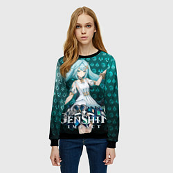 Свитшот женский Фарузан элементали, цвет: 3D-черный — фото 2