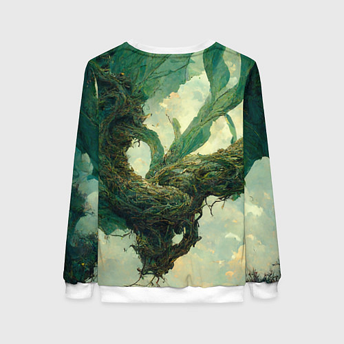 Женский свитшот Рисунок нейросети / 3D-Белый – фото 2