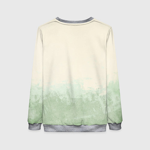 Женский свитшот Волк в милитари форме / 3D-Меланж – фото 2