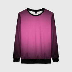 Женский свитшот Розовый фон с черной виньеткой