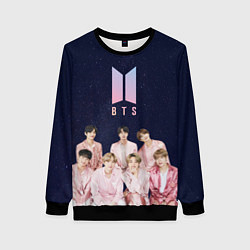Свитшот женский BTS starry sky, цвет: 3D-черный