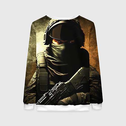 Женский свитшот CS-Go штурмовик / 3D-Белый – фото 2