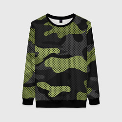 Свитшот женский Камуфляж яркий, цвет: 3D-черный