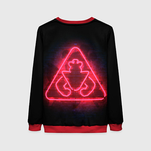 Женский свитшот Five Nights at Freddys: Security Breach / 3D-Красный – фото 2