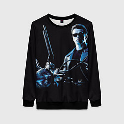 Свитшот женский Терминатор art, цвет: 3D-черный