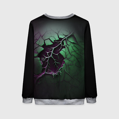 Женский свитшот Ветвь / 3D-Меланж – фото 2