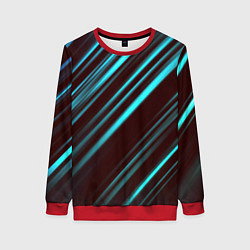 Женский свитшот Stripes line neon color