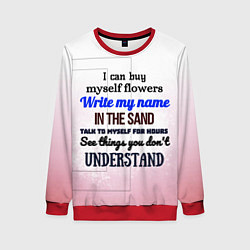 Женский свитшот Flowers Miley Cyrus