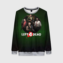 Свитшот женский Left 4 dead команда, цвет: 3D-меланж