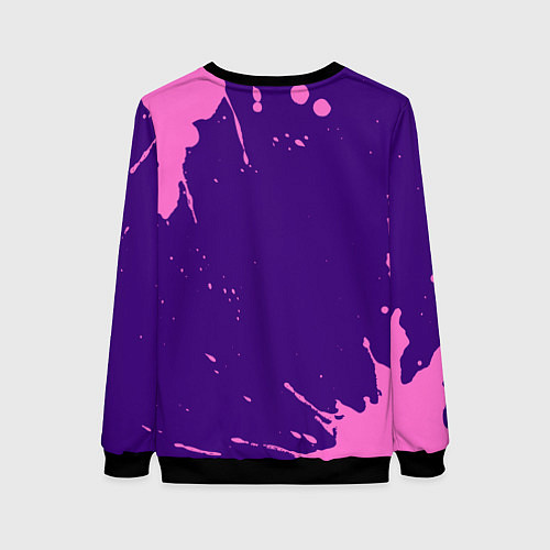 Женский свитшот Нина единорог с сердечком / 3D-Черный – фото 2