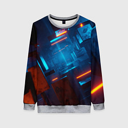 Женский свитшот Туннель из кубов