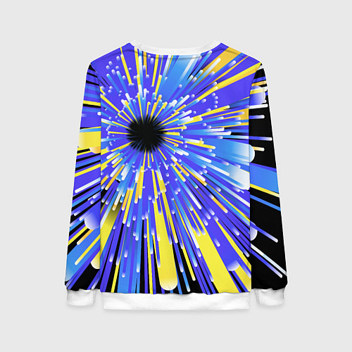 Женский свитшот BMW - neon pattern - Germany / 3D-Белый – фото 2