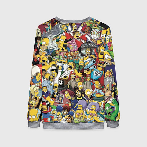 Женский свитшот Simpsonhistory / 3D-Меланж – фото 2