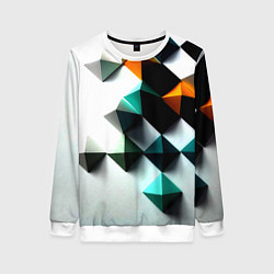 Женский свитшот Кубики текстура