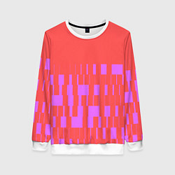 Женский свитшот Паттерн в стиле модерн розовый