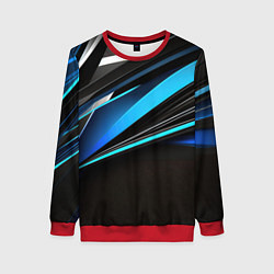 Свитшот женский Dark geometry, цвет: 3D-красный