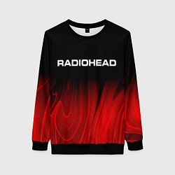 Женский свитшот Radiohead red plasma