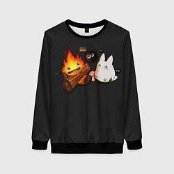 Женский свитшот Кальцифер арт