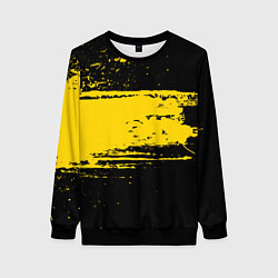 Женский свитшот Желтое граффити