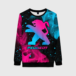 Женский свитшот Peugeot - neon gradient