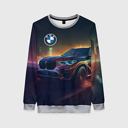 Свитшот женский BMW midjourney, цвет: 3D-меланж