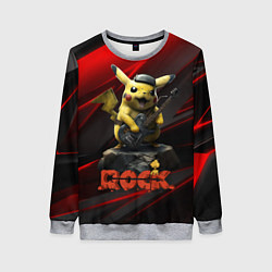 Женский свитшот Pikachu Rock style