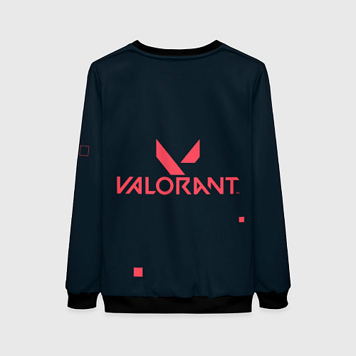 Женский свитшот Valorant игрок / 3D-Черный – фото 2