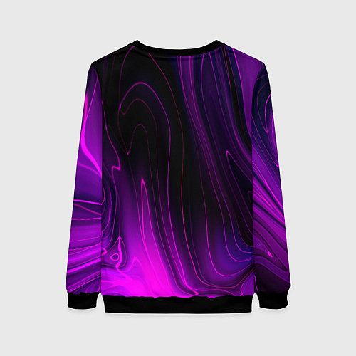 Женский свитшот Rolling Stones violet plasma / 3D-Черный – фото 2