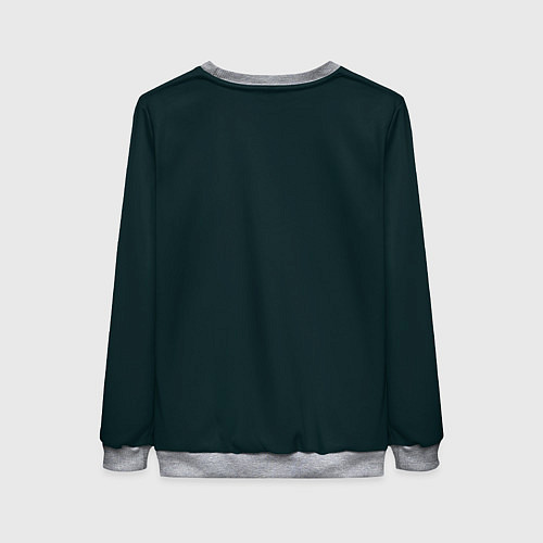 Женский свитшот Лис в цветах / 3D-Меланж – фото 2