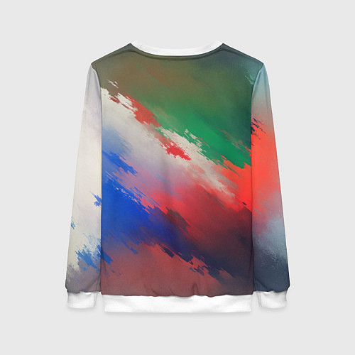 Женский свитшот Абстрактный туман / 3D-Белый – фото 2