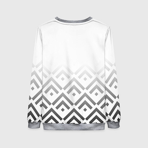 Женский свитшот BMW m power - белый / 3D-Меланж – фото 2