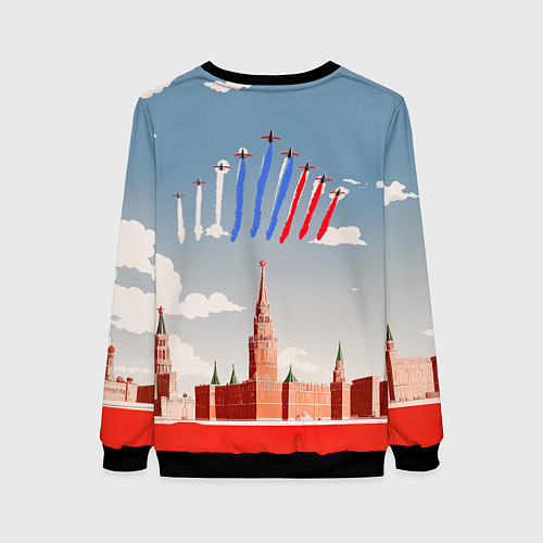 Женский свитшот Боевая девчонка / 3D-Черный – фото 2