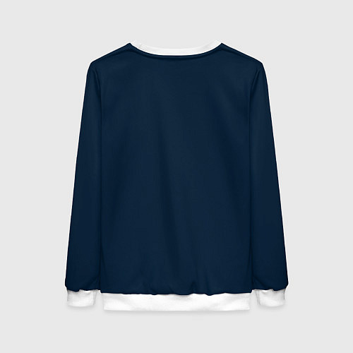 Женский свитшот Девушка с голубыми глазами в флаге / 3D-Белый – фото 2