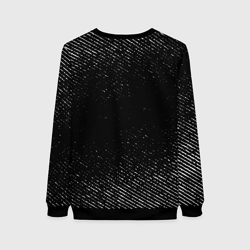 Женский свитшот Great Wall с потертостями на темном фоне / 3D-Черный – фото 2