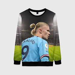 Свитшот женский Эрлинг Холанд Манчестер, цвет: 3D-черный